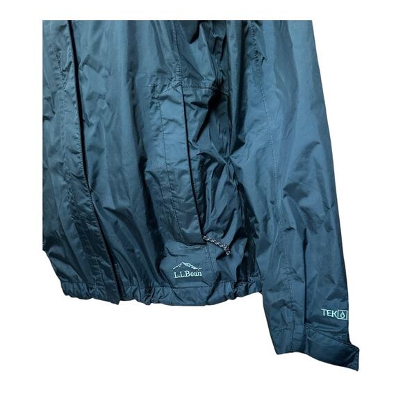 L.L.Bean Trail Model Black Rain Jacket extra small waterproof lightweight coat - Picture 7 of 12